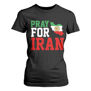 Pray For Iran T Shirt For Women Anti War Protest Apparel Gift TS12 Black Print Your Wear
