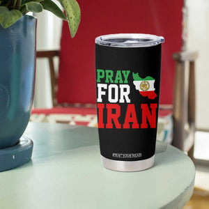Pray For Iran Tumbler Cup Anti War Protest Apparel Gift TS12 Print Your Wear