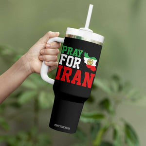Pray For Iran Tumbler With Handle Anti War Protest Apparel Gift TS12 Print Your Wear