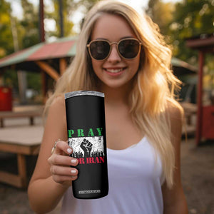 Pray For Iran Skinny Tumbler Support Iranian People Peace TS12 Print Your Wear