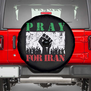 Pray For Iran Spare Tire Cover Support Iranian People Peace TS12 Black Print Your Wear