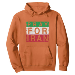Pray For Iran Hoodie Support Peace For Iran TS12 Orange Print Your Wear