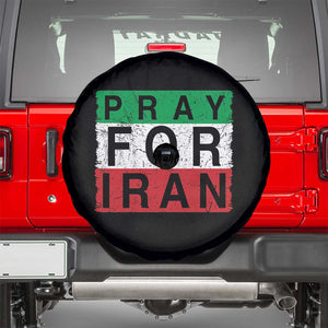 Pray For Iran Spare Tire Cover Support Peace For Iran TS12 Black Print Your Wear