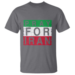 Pray For Iran T Shirt Support Peace For Iran TS12 Charcoal Print Your Wear