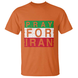 Pray For Iran T Shirt Support Peace For Iran TS12 Orange Print Your Wear