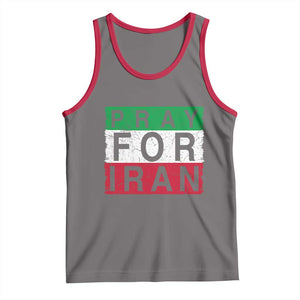 Pray For Iran Tank Top Support Peace For Iran TS12 Deep Heather Red Print Your Wear