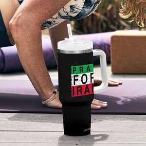 Pray For Iran Tumbler With Handle Support Peace For Iran TS12 Print Your Wear