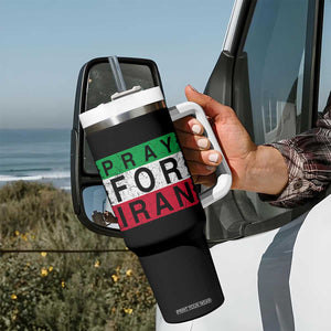 Pray For Iran Tumbler With Handle Support Peace For Iran TS12 Print Your Wear