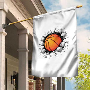 Funny Basketball Bursting Through Wall Garden Flag Sports Fan Gift TS12 Print Your Wear
