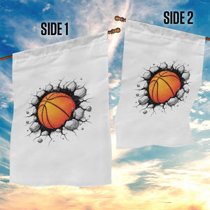 Funny Basketball Bursting Through Wall Garden Flag Sports Fan Gift TS12 Print Your Wear
