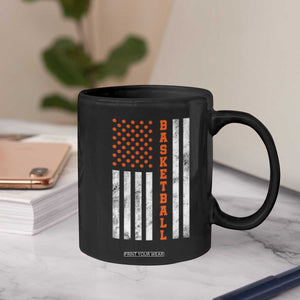 American Flag Basketball Coffee Mug USA Sports Fan TS12 Print Your Wear