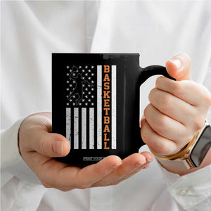 American Flag Basketball Coffee Mug Patriotic Sports Lover Gift TS12 Print Your Wear