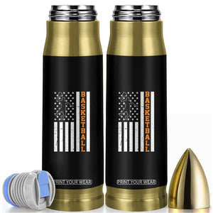 American Flag Basketball Bullet Tumbler Patriotic Sports Lover Gift TS12 Black Print Your Wear