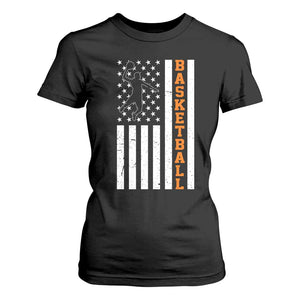 American Flag Basketball T Shirt For Women Patriotic Sports Lover Gift TS12 Black Print Your Wear