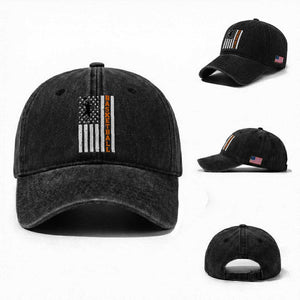 American Flag Basketball Washed Cotton Baseball Cap Patriotic Sports Lover Gift TS12 Washed Cap Universal Fit Black Print Your Wear