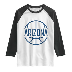 Arizona State Pride Raglan Shirt Grand Canyon State Basketball Gift TS12 White Black Print Your Wear