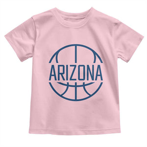 Arizona State Pride Toddler T Shirt Grand Canyon State Basketball Gift TS12 Light Pink Print Your Wear