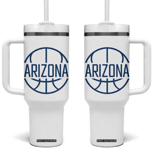 Arizona State Pride Tumbler With Handle Grand Canyon State Basketball Gift TS12 One Size: 40 oz White Print Your Wear
