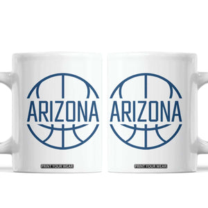 Arizona State Pride Coffee Mug Grand Canyon State Basketball Gift TS12 White Print Your Wear