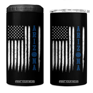 Arizona Patriotic Sports 4 in 1 Can Cooler Tumbler US Flag Basketball Player Gift TS12 One Size: 16 oz Black Print Your Wear