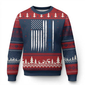 Arizona Patriotic Sports Ugly Christmas Sweater US Flag Basketball Player Gift TS12 Navy Red Print Your Wear