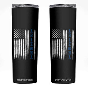 Arizona Patriotic Sports Skinny Tumbler US Flag Basketball Player Gift TS12 Black Print Your Wear