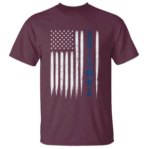 Arizona Patriotic Sports T Shirt US Flag Basketball Player Gift TS12 Maroon Print Your Wear