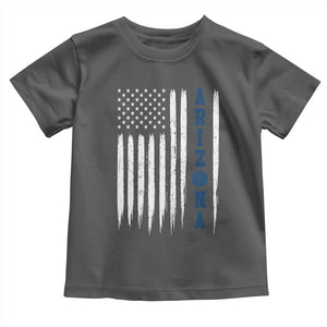 Arizona Patriotic Sports Toddler T Shirt US Flag Basketball Player Gift TS12 Dark Heather Print Your Wear