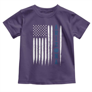 Arizona Patriotic Sports Toddler T Shirt US Flag Basketball Player Gift TS12 Purple Print Your Wear