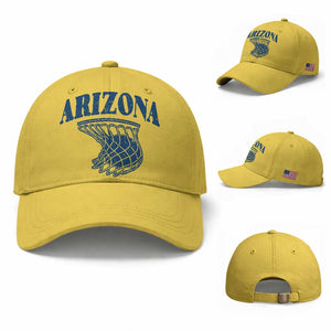 Arizona State Hoops Fan Gift Baseball Cap Basketball Lover TS12 Baseball Cap Universal Fit Yellow Print Your Wear