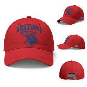 Arizona State Hoops Fan Gift Baseball Cap Basketball Lover TS12 Baseball Cap Universal Fit Red Print Your Wear