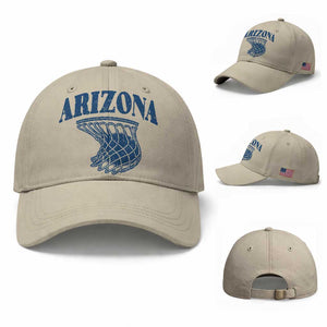 Arizona State Hoops Fan Gift Baseball Cap Basketball Lover TS12 Baseball Cap Universal Fit Beige Print Your Wear