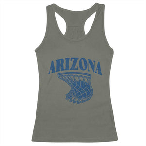 Arizona State Hoops Fan Gift Racerback Tank Top Basketball Lover TS12 Military Green Print Your Wear