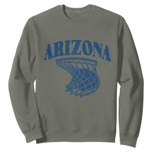 Arizona State Hoops Fan Gift Sweatshirt Basketball Lover TS12 Military Green Print Your Wear