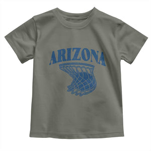 Arizona State Hoops Fan Gift Toddler T Shirt Basketball Lover TS12 Military Green Print Your Wear