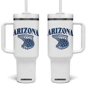 Arizona State Hoops Fan Gift Tumbler With Handle Basketball Lover TS12 One Size: 40 oz White Print Your Wear