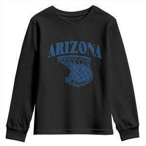 Arizona State Hoops Fan Gift Youth Sweatshirt Basketball Lover TS12 Black Print Your Wear