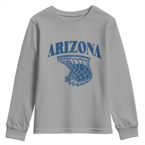 Arizona State Hoops Fan Gift Youth Sweatshirt Basketball Lover TS12 Sport Gray Print Your Wear