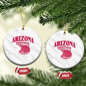 Arizona Fan Ceramic Ornament Southwest Basketball Sports Lover TS12 1pc White Marble Print Your Wear