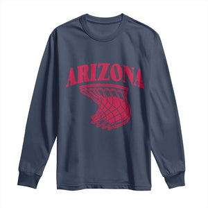 Arizona Fan Long Sleeve Shirt Southwest Basketball Sports Lover TS12 Navy Print Your Wear