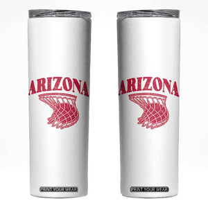 Arizona Fan Skinny Tumbler Southwest Basketball Sports Lover TS12 White Print Your Wear