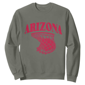 Arizona Fan Sweatshirt Southwest Basketball Sports Lover TS12 Military Green Print Your Wear