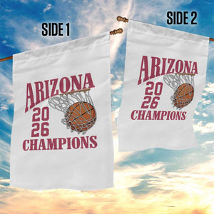 Arizona Champions Garden Flag Gift For Basketball Fan TS12 Print Your Wear
