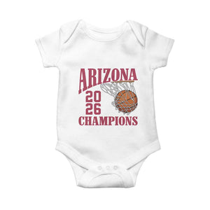 Arizona Champions Baby Onesie Gift For Basketball Fan TS12 White Print Your Wear