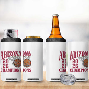 Arizona Champions 4 in 1 Can Cooler Tumbler Gift For Basketball Fan TS12 Print Your Wear