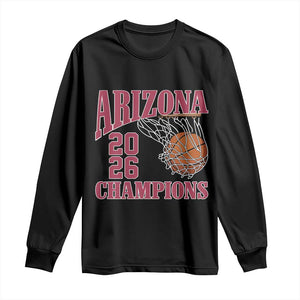 Arizona Champions Long Sleeve Shirt Gift For Basketball Fan TS12 Black Print Your Wear