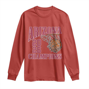 Arizona Champions Long Sleeve Shirt Gift For Basketball Fan TS12 Red Print Your Wear
