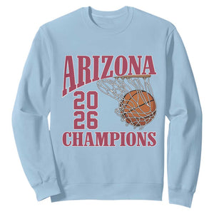 Arizona Champions Sweatshirt Gift For Basketball Fan TS12 Light Blue Print Your Wear