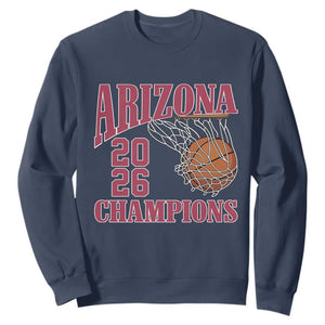 Arizona Champions Sweatshirt Gift For Basketball Fan TS12 Navy Print Your Wear