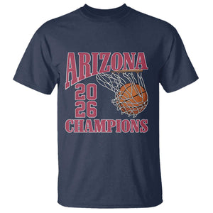Arizona Champions T Shirt Gift For Basketball Fan TS12 Navy Print Your Wear